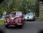 1954 Bristol 403 and Jaguar S-Type at a wedding in July 2010