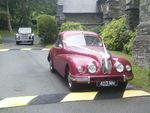 1946 Rover Fourteen P2 and 1954 Bristol 403 at a wedding on 23 June 2012